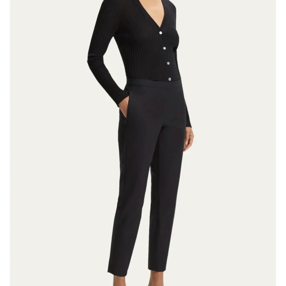 Theory Black Women's Trousers - Picture 2 of 6